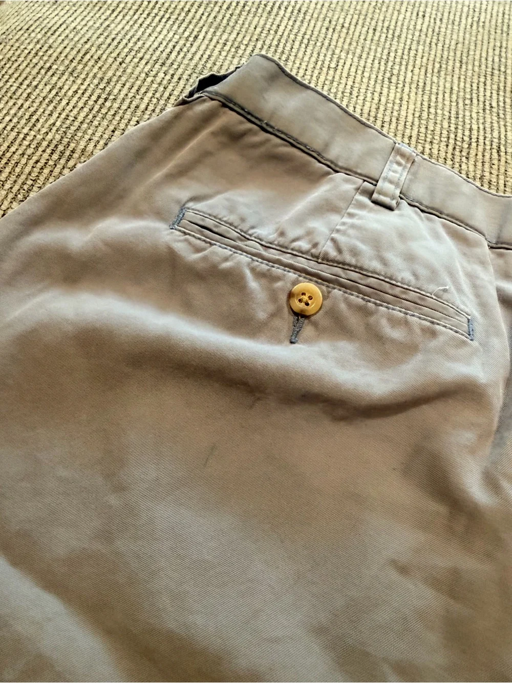 Polo by Ralph Lauren Men's Tyler Pleated Short Chinos in Light Blue Size 40 Golf